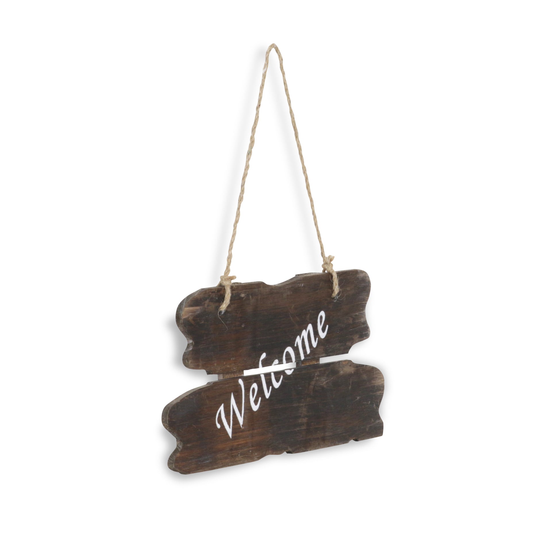 6" X 12" Brown Welcome Wood Wall Decor-2